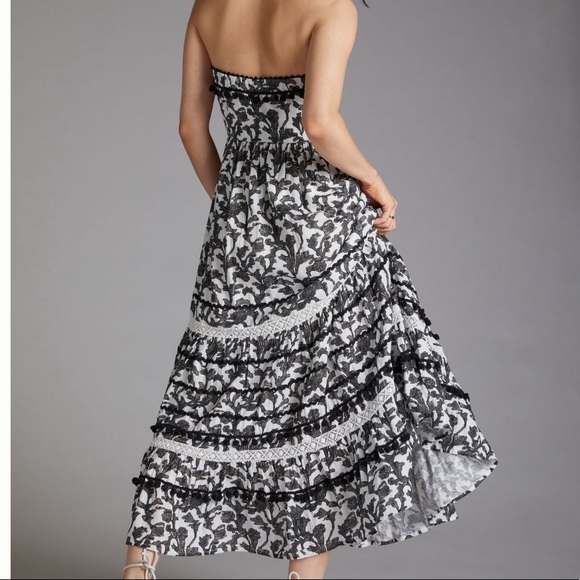 Pommed strapless maxi dress from anthro - Picture 4 of 7